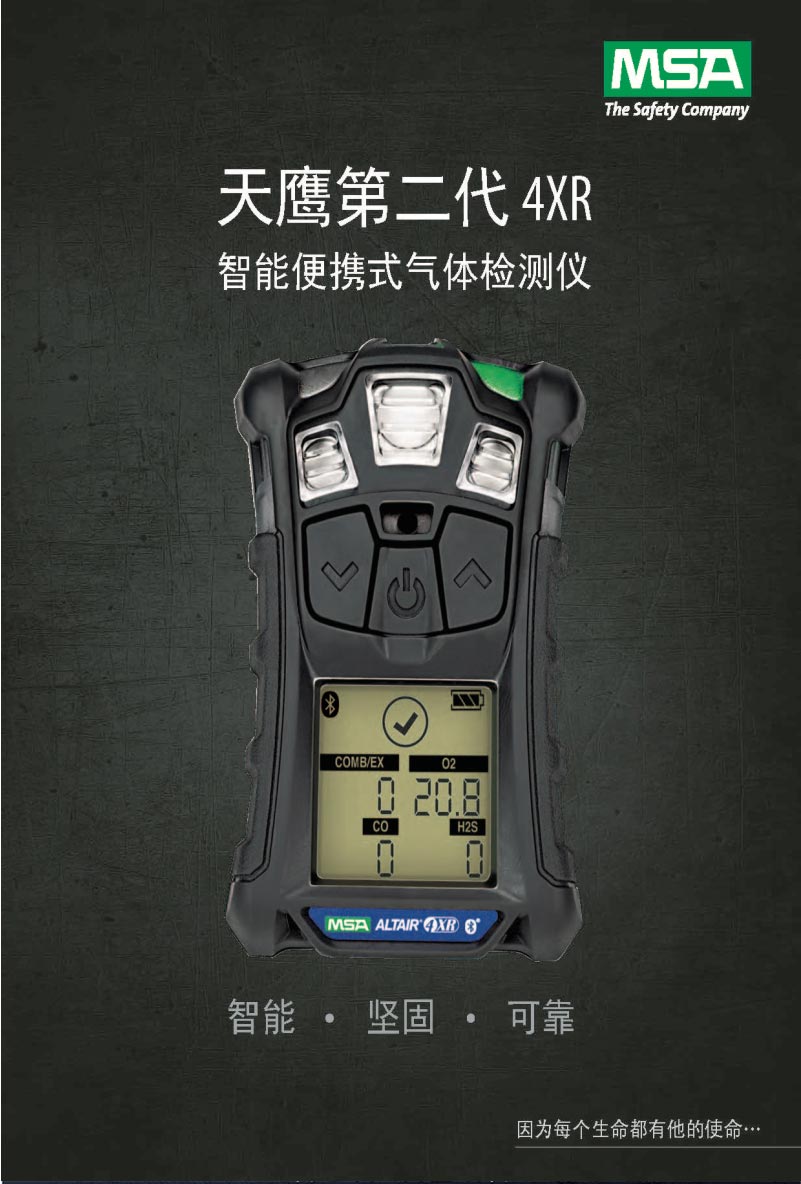 梅思安 10196188 天鷹4XR藍(lán)牙版氣體檢測儀